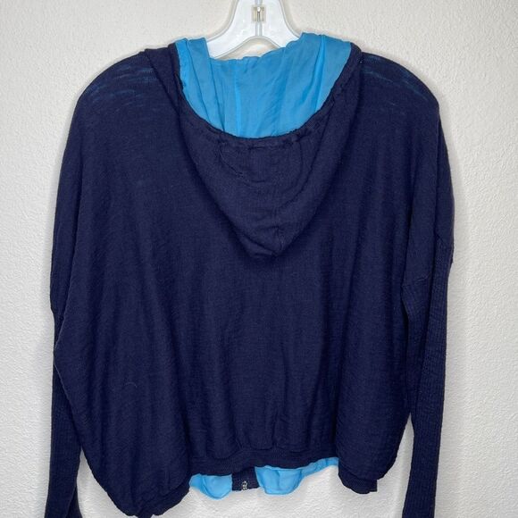 Liz Claiborne Petite Zip Jacket Blue - Picture 4 of 7